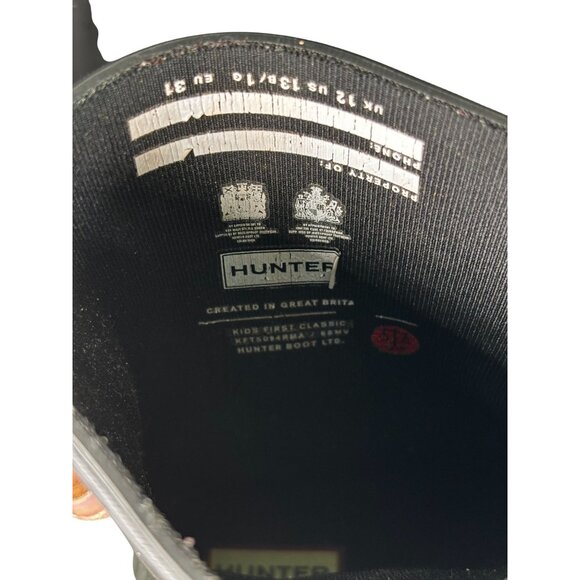 Hunter Kids First Classic Wellington Boots Black - Picture 4 of 9